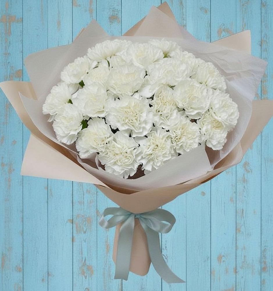 Букет цветов из: Гвоздики в Букановской