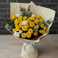 Букет цветов из:  Розы в Букановской