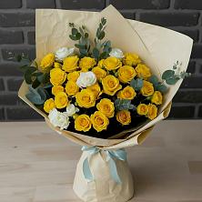 Букет цветов из:  Розы в Букановской