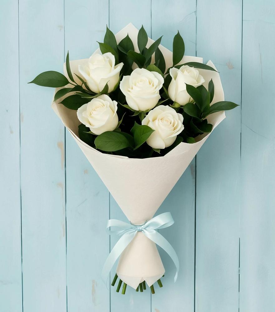 Букет цветов из: Розы в Букановской