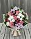 Букет цветов из: Альстромерии, Гвоздики, Розы и Хризантемы в Букановской