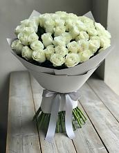 Букет 35 Белых роз в Букановской