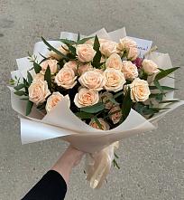 Букет Кремовые розы Латте в Букановской