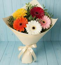 Букет цветов из:  Герберы в Букановской