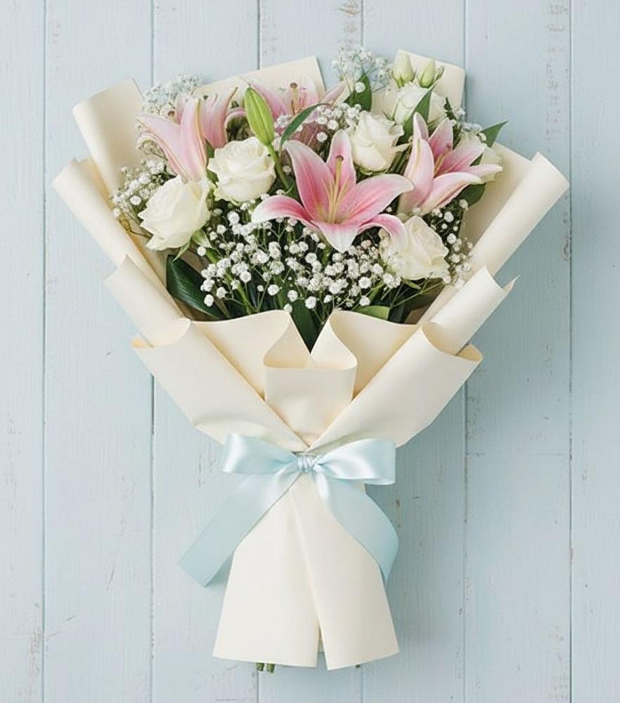 Букет цветов из: Лилии в Букановской