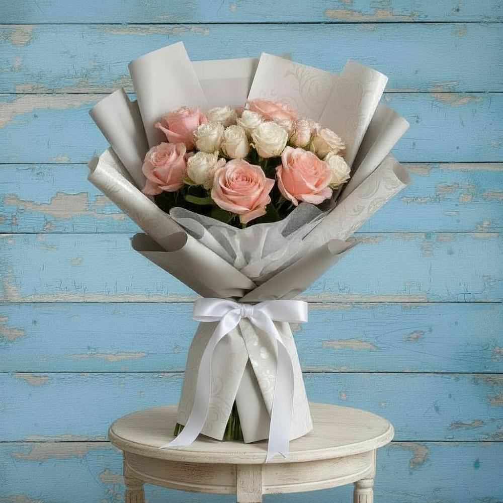 Букет цветов из: Розы в Букановской