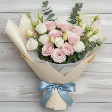 Букет цветов из:  Лизиантусы в Букановской