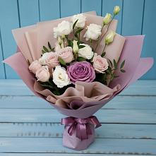 Букет цветов из:  Розы и Лизиантусы #REPLACE_PRED# Букановской