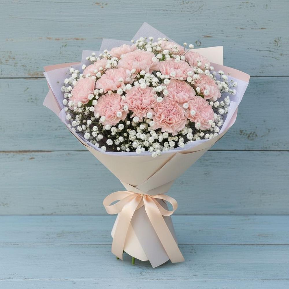 Букет цветов из: Гвоздики в Букановской