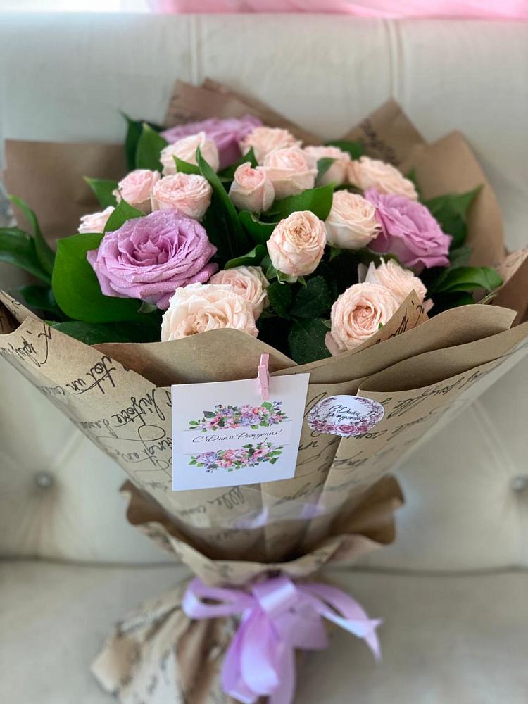 Букет цветов из: Розы в Букановской