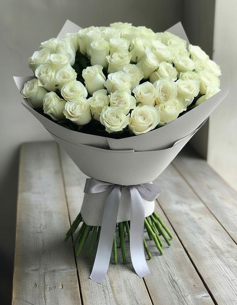 Букет 35 Белых роз в Букановской