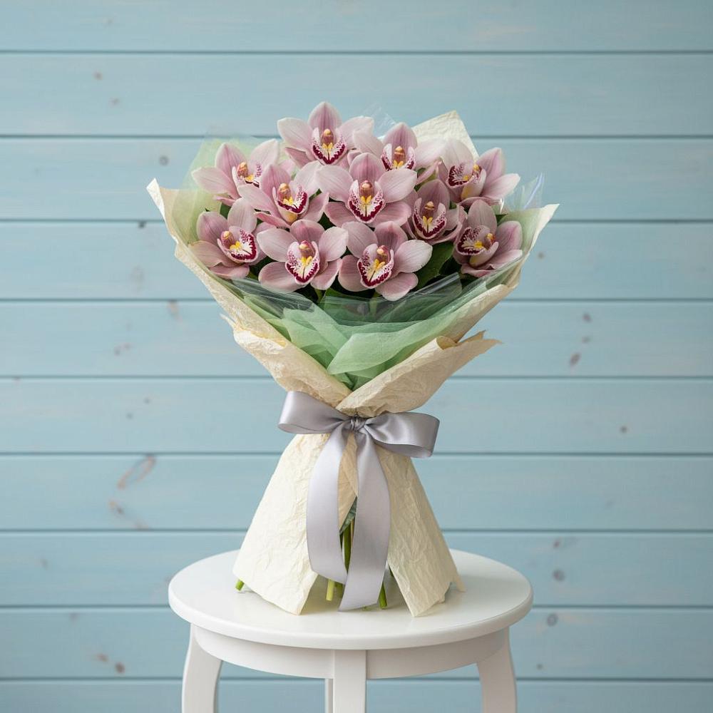 Букет цветов из: Орхидеи и Розы в Букановской