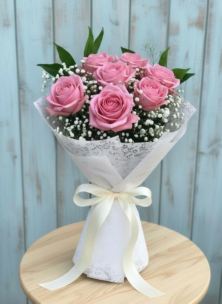 Букет цветов из: Розы в Букановской