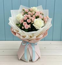 Букет цветов из:  Розы в Букановской