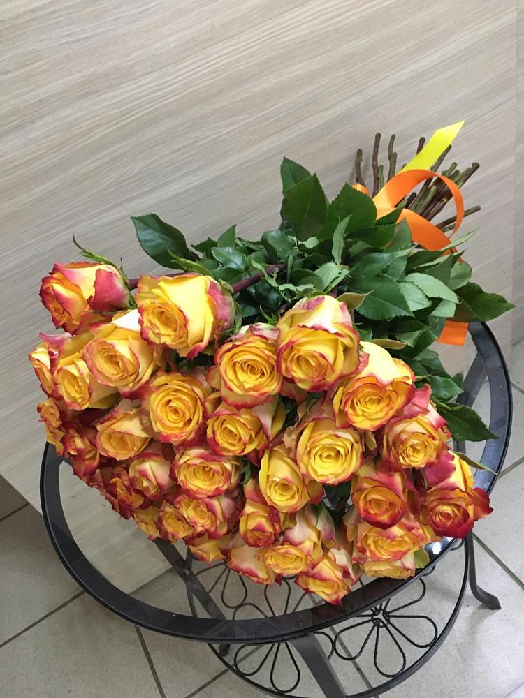 Букет Желтые розы в Букановской