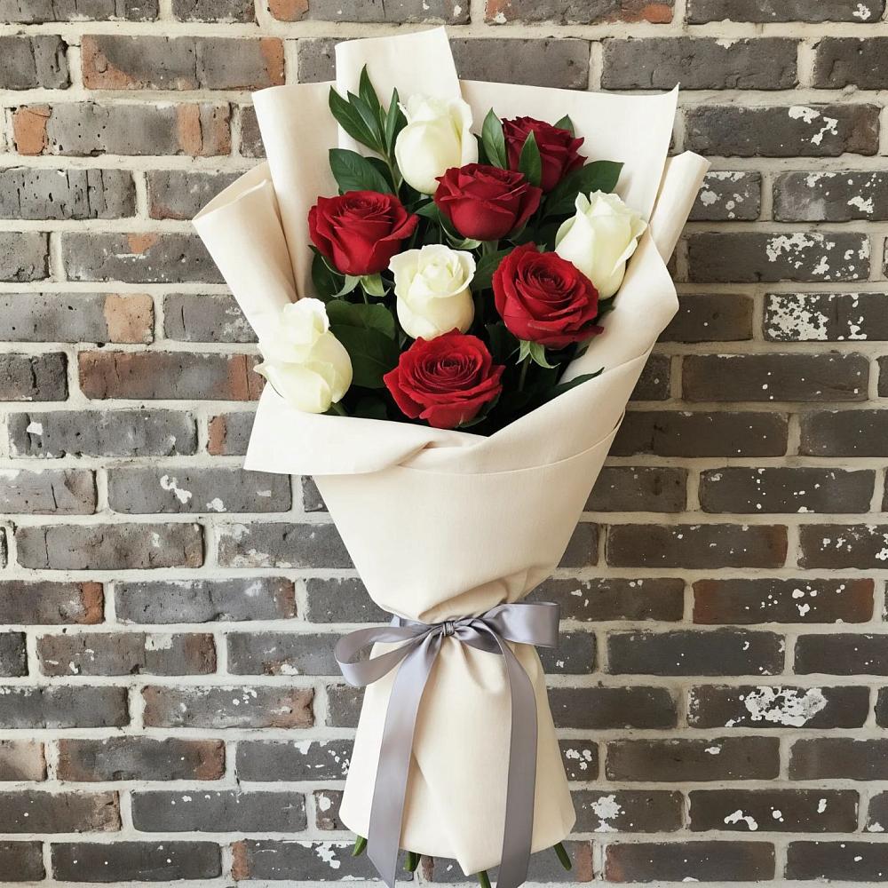 Букет цветов из: Розы в Букановской