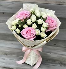 Букет цветов из:  Розы в Букановской