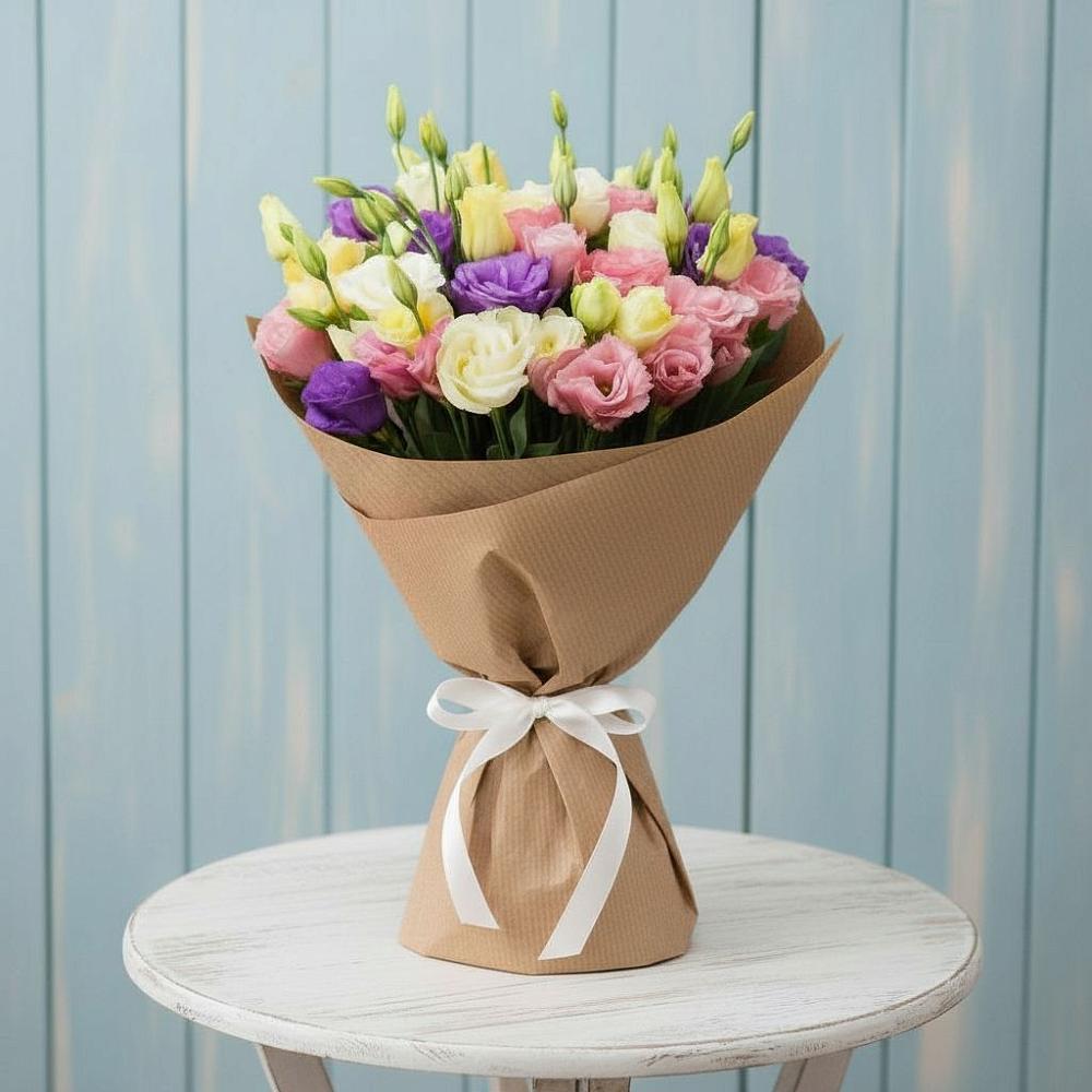 Букет цветов из: Лизиантусы в Букановской