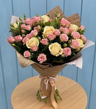 Букет цветов из:  Розы в Букановской