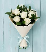 Букет цветов из:  Розы в Букановской