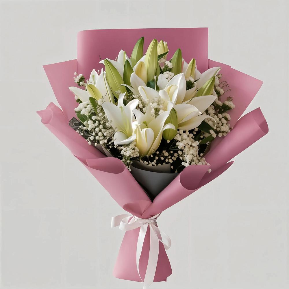 Букет цветов из: Лилии в Букановской