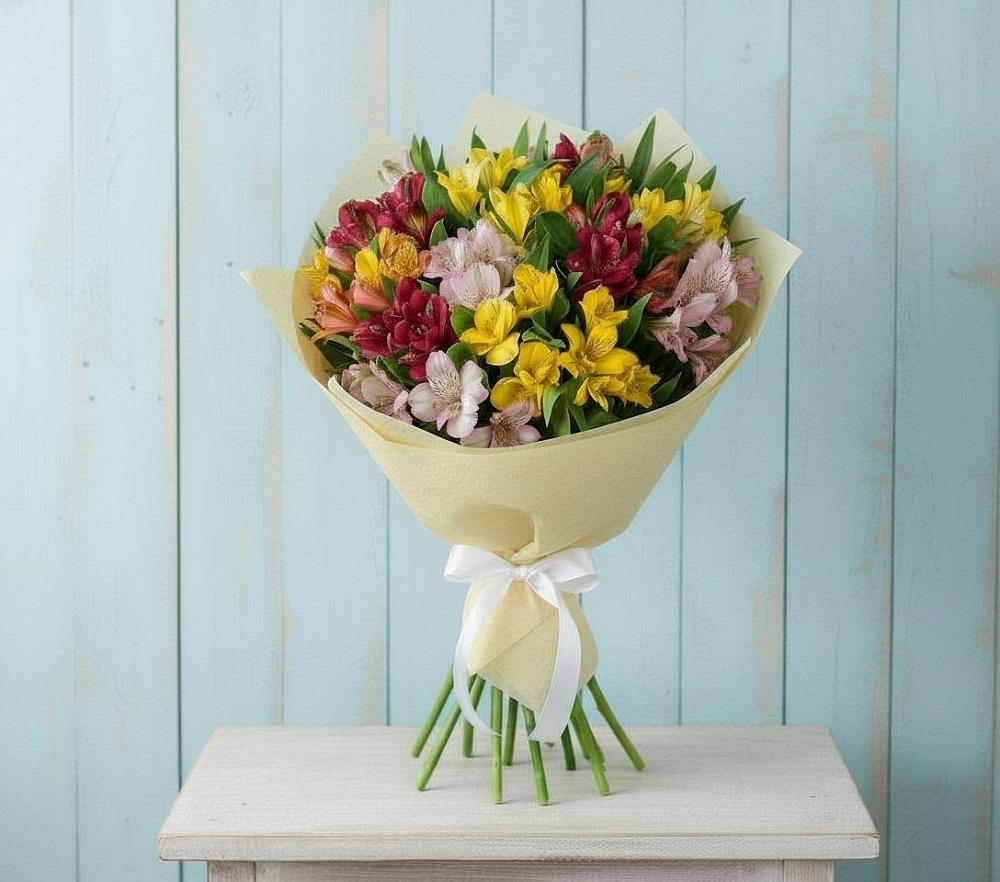 Букет цветов из: Альстромерии в Букановской