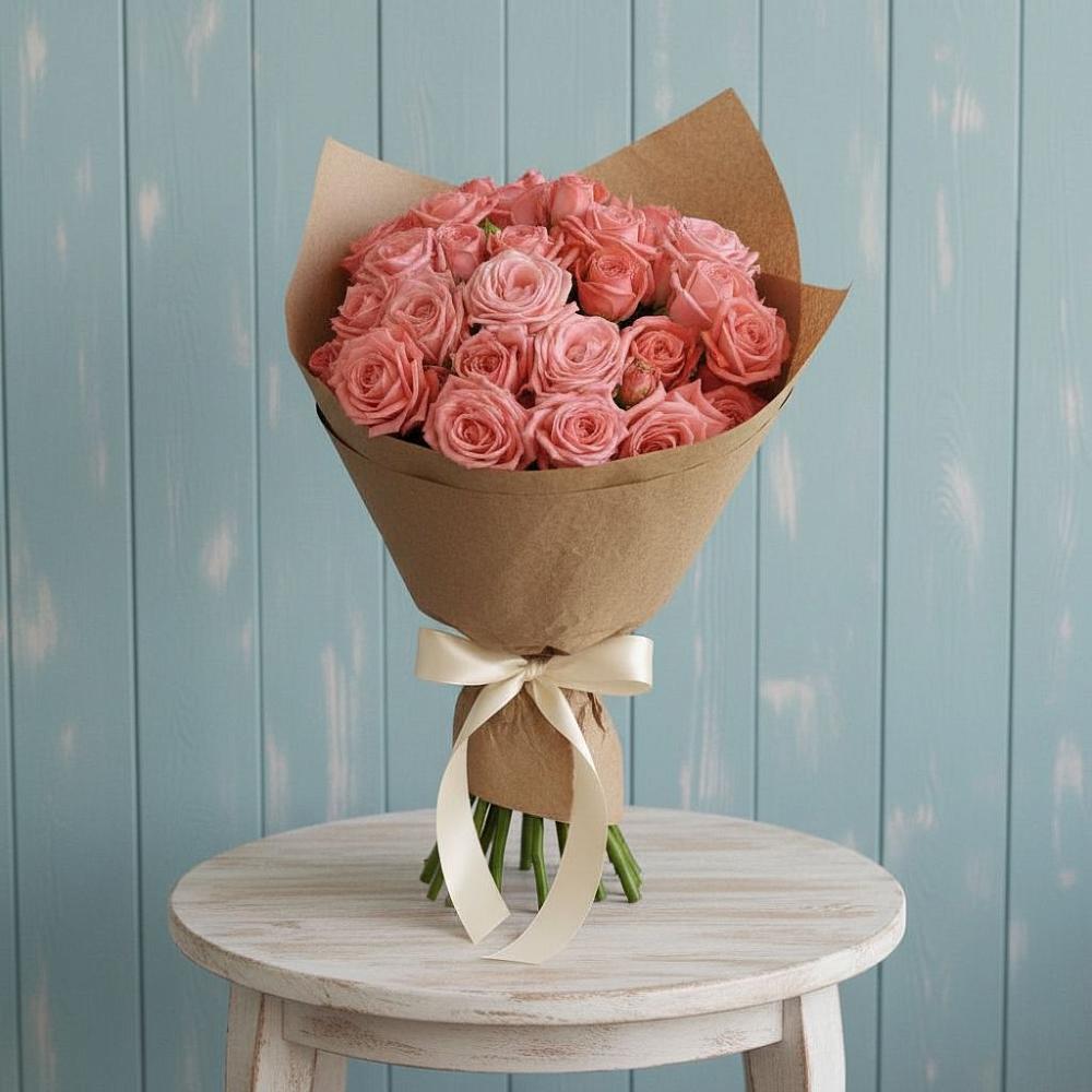 Букет цветов из: Розы в Букановской