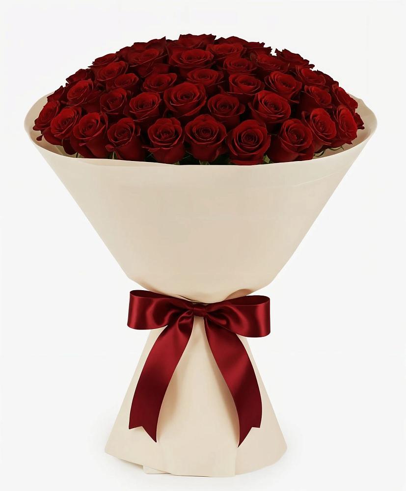 Букет 101 Бордовая роза Блэк Бакарра в Букановской