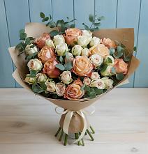 Букет цветов из:  Альстромерии и Розы в Букановской